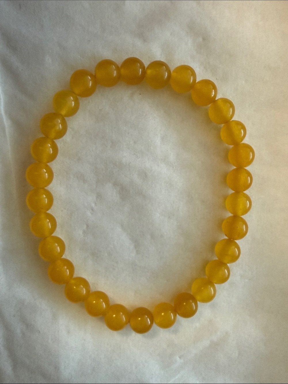 Natural yellow agate bracelet